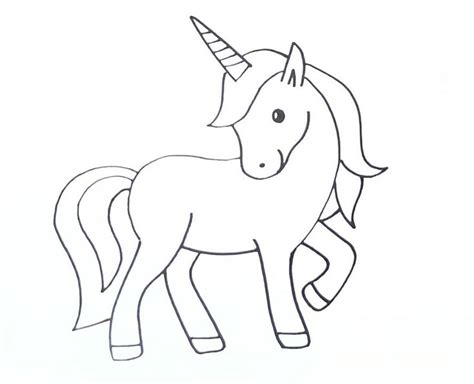 a drawing of a unicorn on a white background