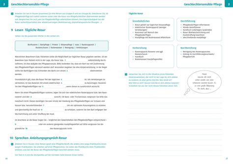 Trainingseinheiten Deutsch Pflege