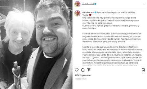 Dar O Barassi Y El Emotivo Gesto Con Su Madre Que Conmovi A Todos El