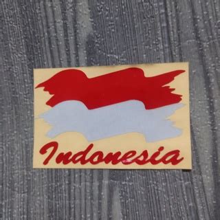 Jual Sticker Bendera Indonesia Cutting Sticker Cutting Motor Cutting