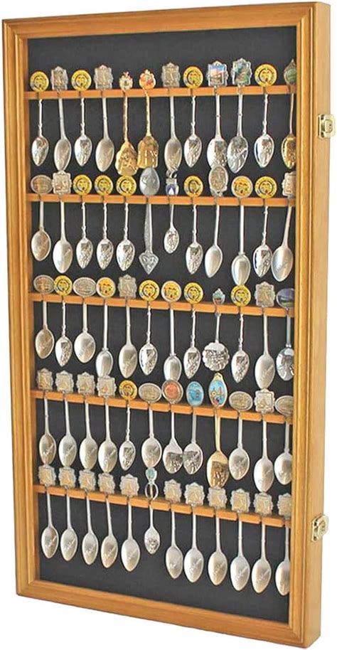 Amazon 60 Souvenir Spoon Tea Spoon Display Case Rack Holder Wall