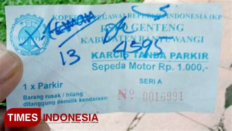 Karcis Parkir Mall Tanpa Porporasi Ini Penjelasan DPRD Banyuwangi