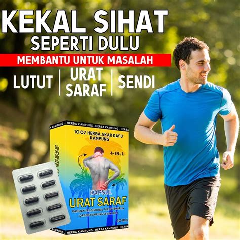 Hot Promo Ubat Sakit Sendi Dan Saraf Herba Kapsul Terapi Saraf Urat