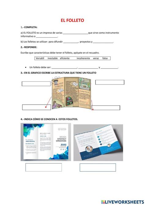 El Folleto Online Worksheet