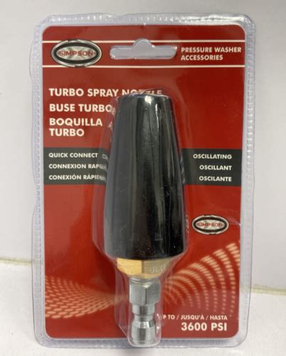 Simpson Turbo Pressure Washer Spray Nozzle Psi Ebay