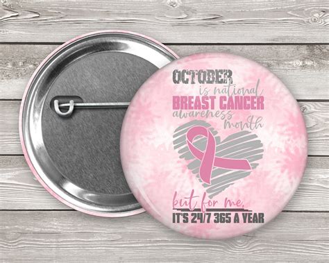 Cancer Awareness Button Etsy