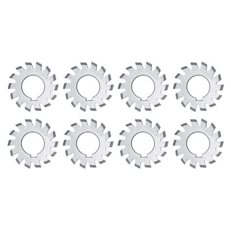 Amazon 8Pcs High Speed Steel Involute Gear Milling Cutter Sleeve