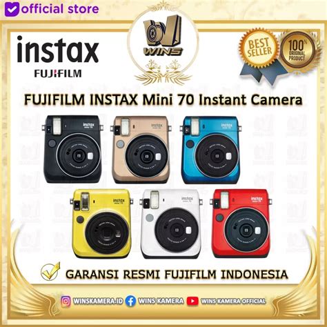 Fujifilm Instax Mini 70 Instant Film Camera Blue Standard Box Wins