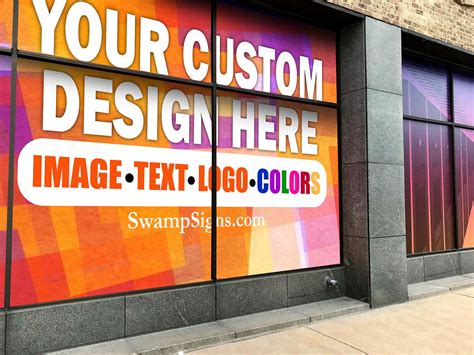 Custom Window Graphics - Swamp Signs