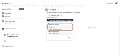 Automation For Jira A Rule Fails With The Error No Fields Or Field