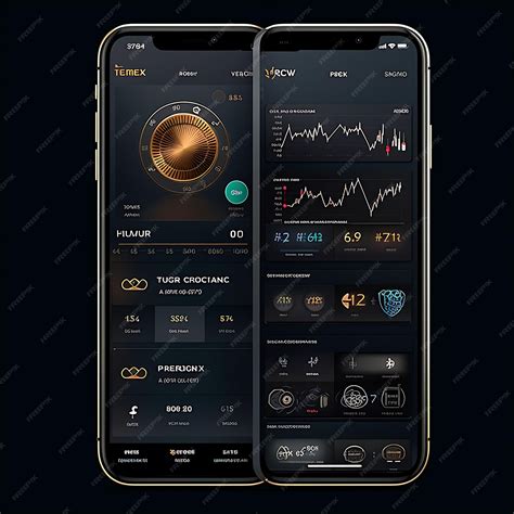 Premium AI Image | Mobile App Layout Design of Forex Trading Platform