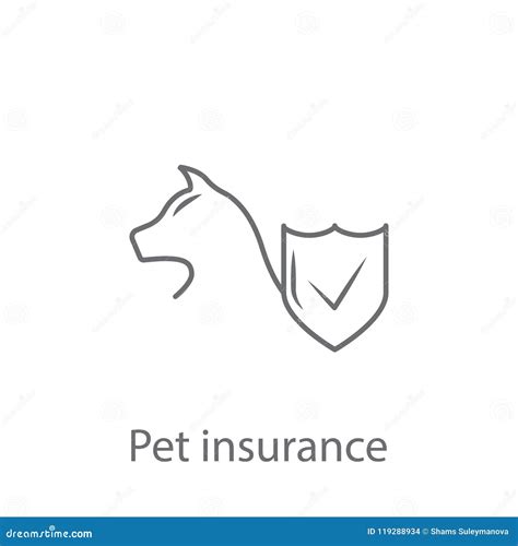 Pet Insurance Icon Simple Element Illustration Pet Insurance Symbol