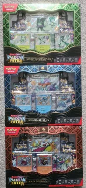 POKEMON PALDEAN FATES Meowscarada Skeledirge Quaquaval EX Premium