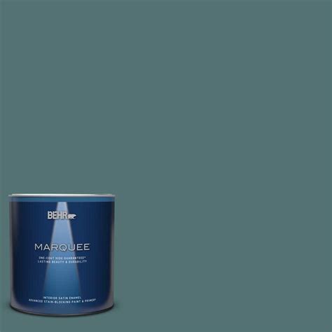 BEHR MARQUEE 1 Qt PPU13 02 Juniper Berries One Coat Hide Satin Enamel