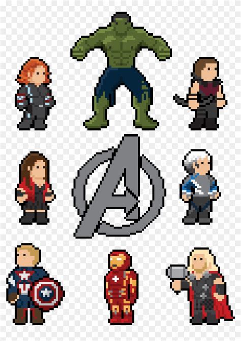 Pixel Art Marvel - Free Transparent PNG Clipart Images Download