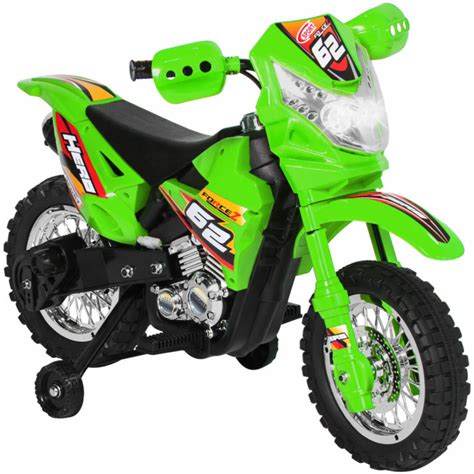 Kids Green Electric Motorcycle 6v Dirt Bike