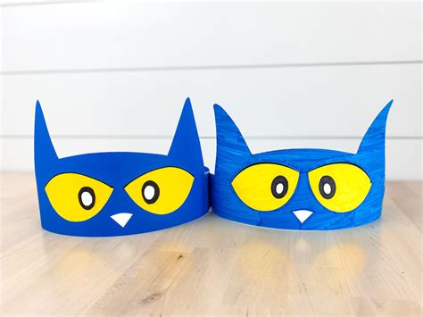 Pete The Cat Headband Craft [Free Template]