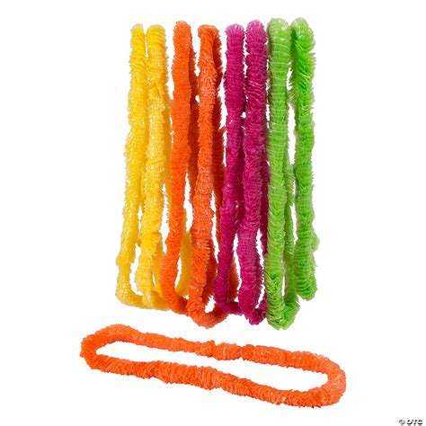 Bright Tropical Plastic Lei Assortment 50 Pc Oriental Trading