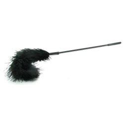 Body Tickler Ostrich Feather Tickler Black Sex Toys Adult