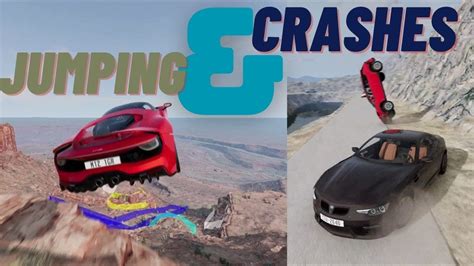 BeamNG Drive Jumping And Crashes YouTube