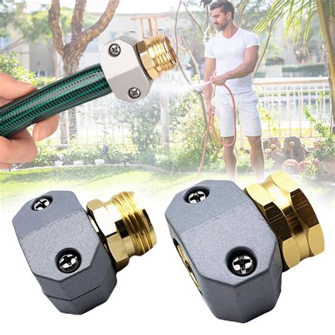 Garden Hose Fittings Aluminum Female And Male With Clamp Water Hose End Connector Fit 3 4 Inch