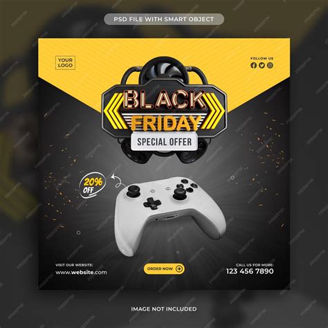 Free Psd Black Friday Special Offer Social Media Post Design Template