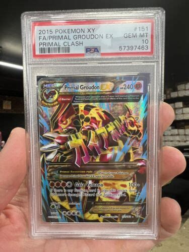 Pokemon Xy Primal Clash Primal Groudon Ex Full Art Psa