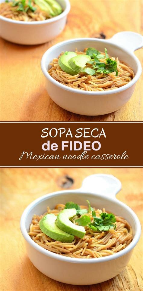 Sopa Seca De Fideo Recipe Recipes Mexican Food Recipes Soup Recipes