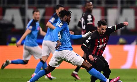 Milan Napoli Live Finisce Il Primo Tempo