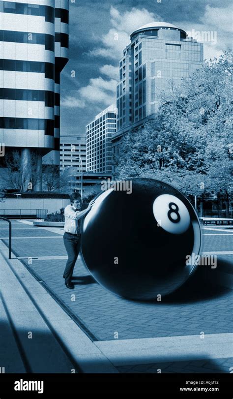 Behind the Eight Ball Stock Photo - Alamy