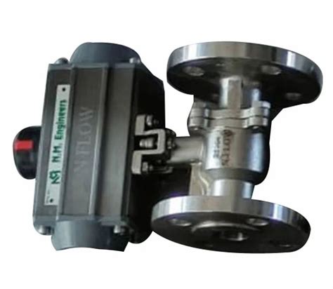 Pneumatic Pc Ball Valve With Double Acting Actuator Operated Screwed