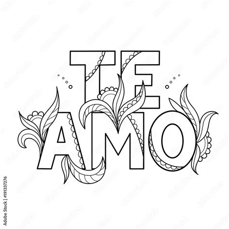 Te Amo Coloring Pages A Fun Way To Express Your Love