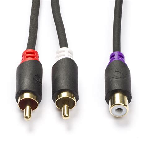 Tulp RCA Splitters Tulp RCA Kabels Tulp Splitterkabel V M Nedis