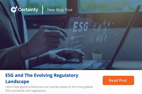 Esg And The Evolving Regulatory Landscape Certaintysoftware