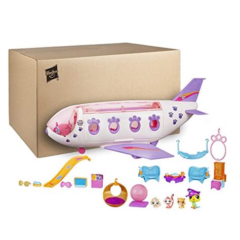 Littlest Pet Shop Jet Playset, Includes 4 Exclusive Pets, Ages 4 and up ...