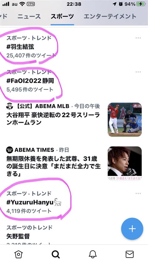 はがね 羽生狂い on Twitter 羽生さんトレンドに 羽生結弦とFaOI静岡とYuzuru Hanyuの3件で上がってる