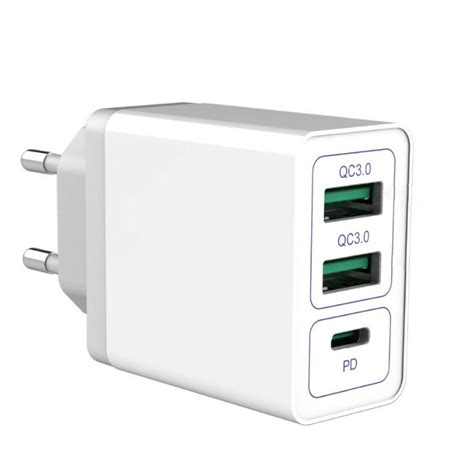 Usb Type C Pd Power Delivery And Quick Charge Qc W Ac Wall Charger