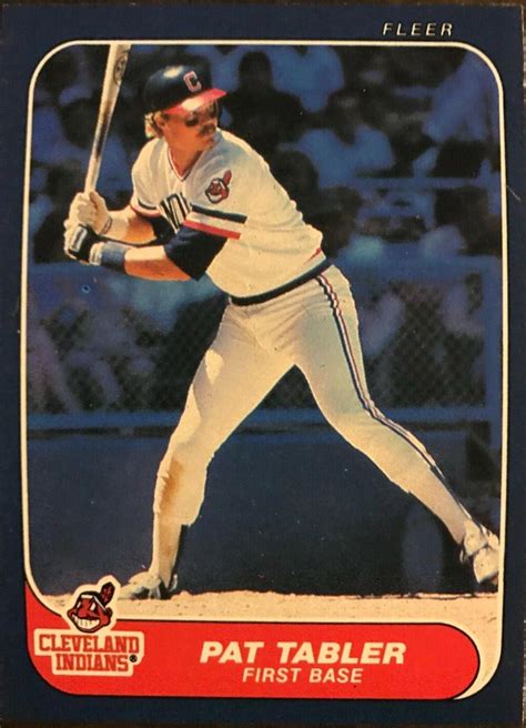 Pat Tabler 594 Prices 1986 Fleer Baseball Cards