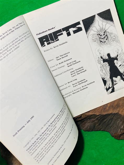 Rifts Role Playing Game Vintage Role Playing Sourcebook Etsy