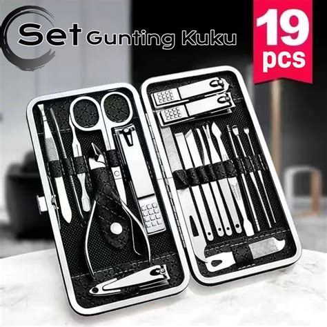 Jual Gunting Kuku Set 19 In 1 Nail Art Set Lengkap Alat Perawatan