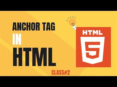 Anchor Tag Html How To Use Anchor Tag Part Class Youtube Cod