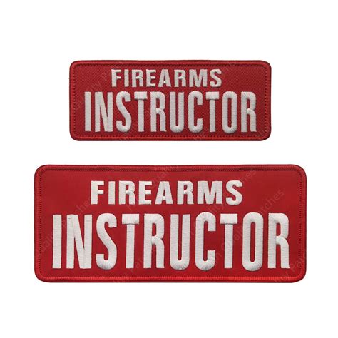 FIREARMS INSTRUCTOR Patch Bordado T Tico Patches Tecidos Etiqueta Moral