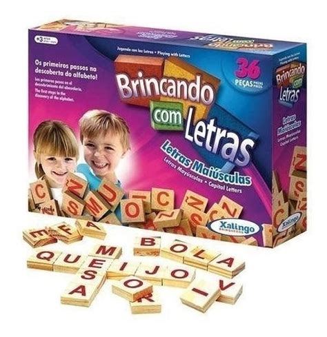 Jogo Educativo Brincando Letras Maiusculas Pecas Xalingo