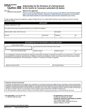 Fillable Online Authorization For The Disclosure Of A Driving Record By