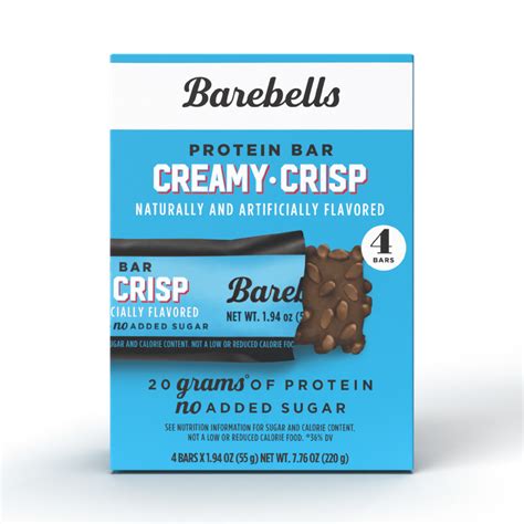 Barebells Protein Bars With 20g High Protein 1 9oz Bars Creamy Crisp 4 Count