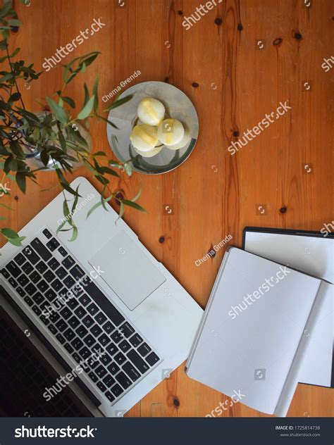 Top View Office Table Mockup Laptop Stock Photo 1725814738 | Shutterstock