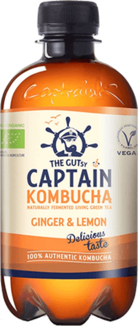 The Gutsy Captain Kombucha Bio Ginger Lemon Ml Od K Zbozi Cz