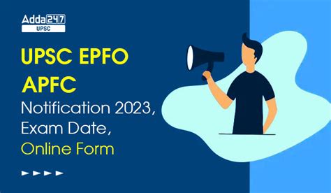 UPSC EPFO Detailed Application Form 2023 For 1460 Candidates