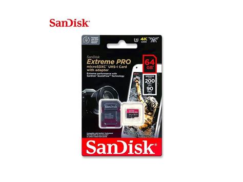 Sandisk 64gb Extreme Pro A2 Microsdxc Card Uhs I U3 V30 Read Speed Up