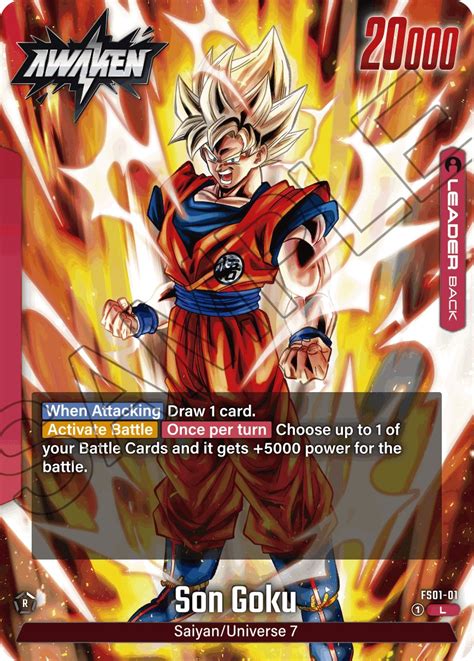 Son Goku FS01 01 Starter Deck 1 Son Goku Dragon Ball Super